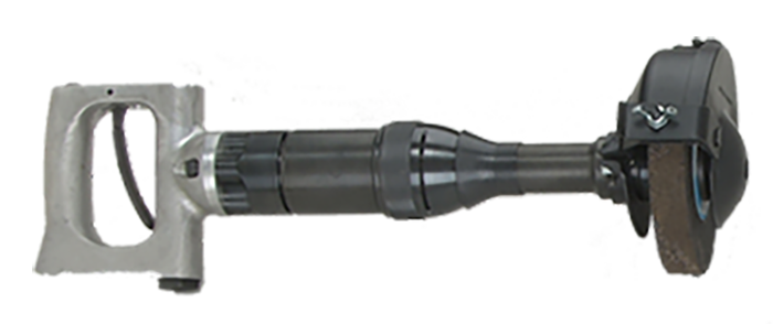 Henrytool 52HG Series horizontal grinder with spade handle grip.